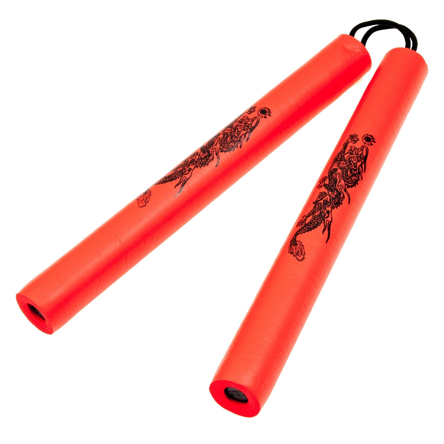Practice Nunchaku Nunchucks W/Dragon Foam Black