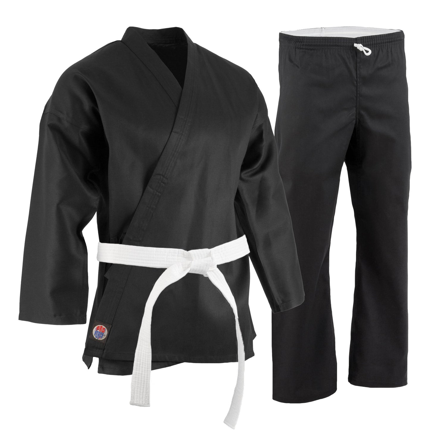 ProForce® Karate Uniform (Elastic Drawstring w/Free Belt) 6 oz. 55/45 Blend