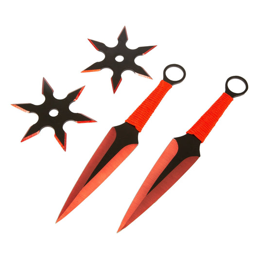 Throwing Stars And Throwing Knives 4 Piece Set
